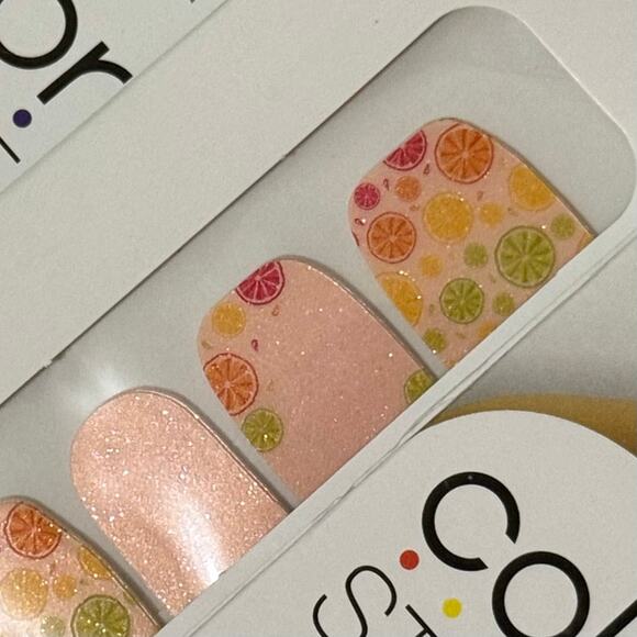 New Color Street “Main Squeeze” Colorful Shimmery Fruit Spices Nail Strips - Picture 1 of 1